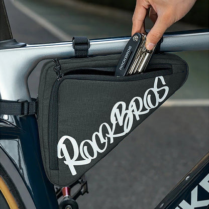 Rockbros G002 Flash Journey Triangle Frame Bike Bag 1.4L - Black_3