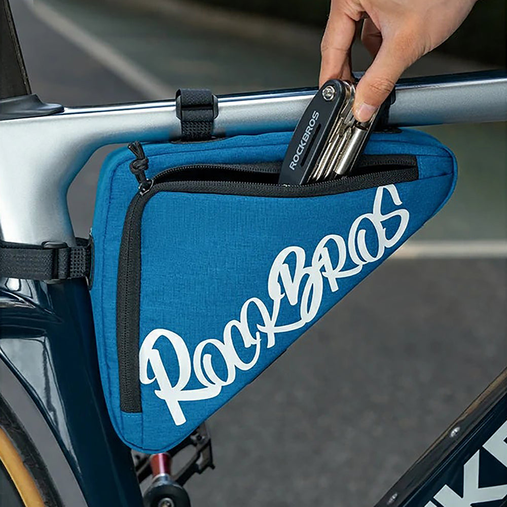 Rockbros G002 Flash Journey Triangle Frame Bike Bag 1.4L - Blue_1