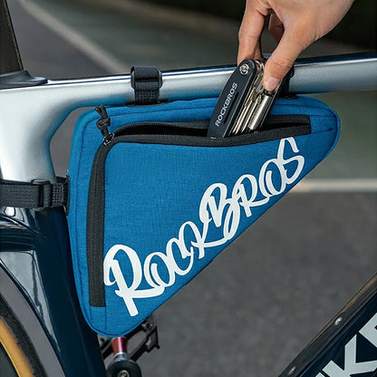 Rockbros G002 Flash Journey Triangle Frame Bike Bag 1.4L - Blue_1