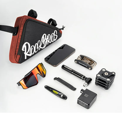 Rockbros G002 Flash Journey Triangle Frame Bike Bag 1.4L - Red_3