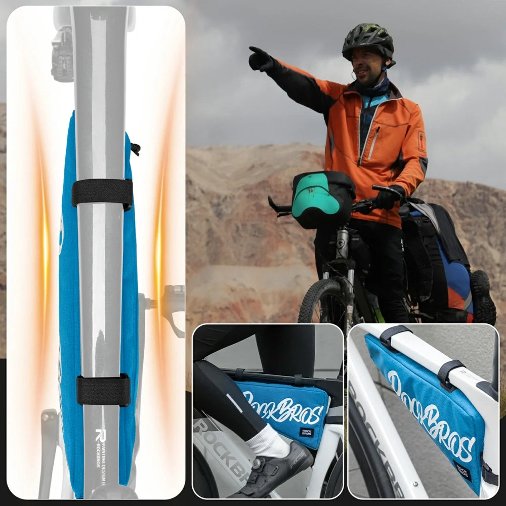 Rockbros G008 Flash Journey Triangle Frame Bike Bag XL 1.9 l - Blue_3