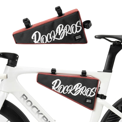 Rockbros G008 Flash Journey Triangle Frame Bike Bag XL 1.9 l - Black and Red_1