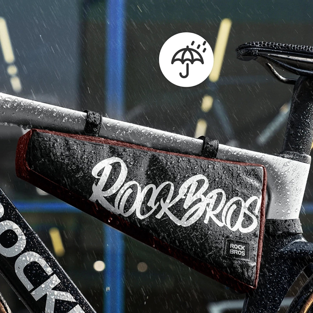 Rockbros G008 Flash Journey Triangle Frame Bike Bag XL 1.9 l - Black and Red_4