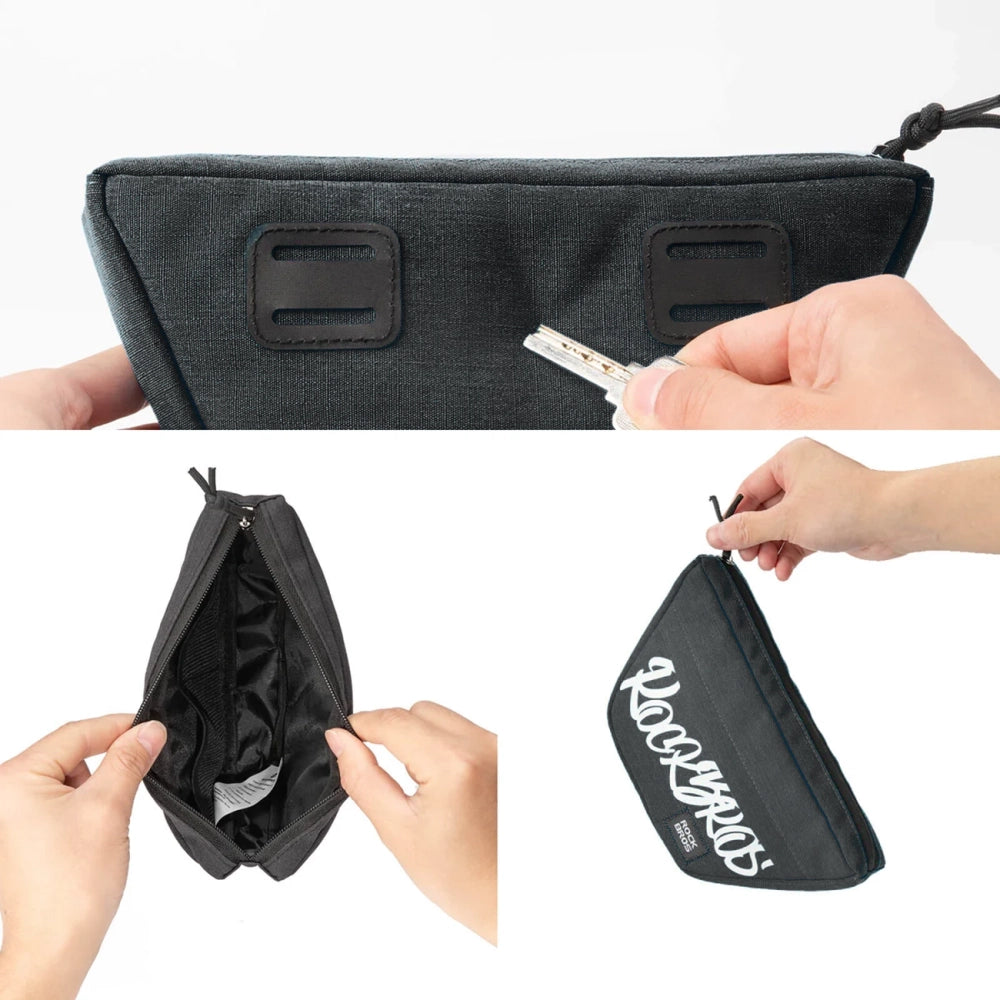 Rockbros G011 Flash Journey trapezoidal handlebar bike bag 0.7 l - black_2