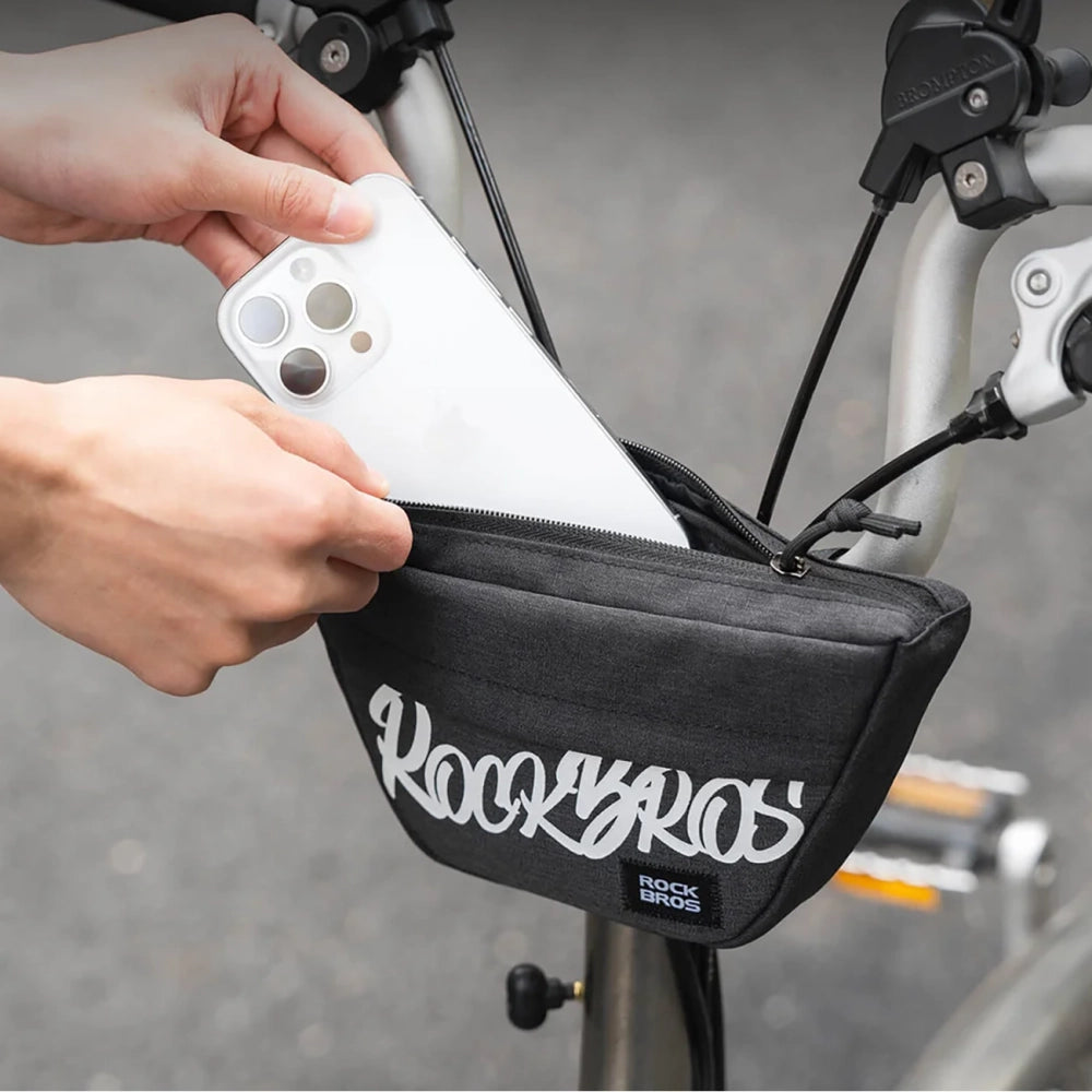 Rockbros G011 Flash Journey trapezoidal handlebar bike bag 0.7 l - black_3