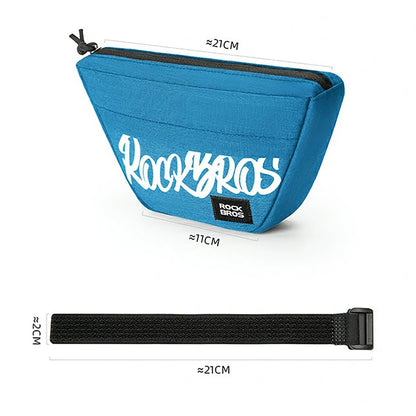 Rockbros G011 Flash Journey trapezoidal handlebar bike bag 0.7 l - blue_1