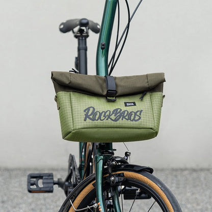 Rockbros W020 Dual-Purpose Front Bag, Bike/Shoulder - Green_1