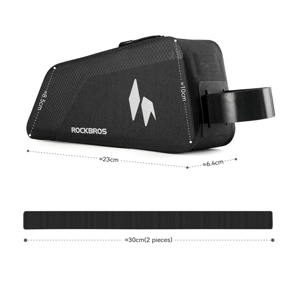 Rockbros AS-151 RideMate Waterproof Top Tube Bag - Black_1