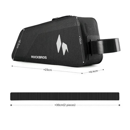 Rockbros AS-151 RideMate Waterproof Top Tube Bag - Black_1