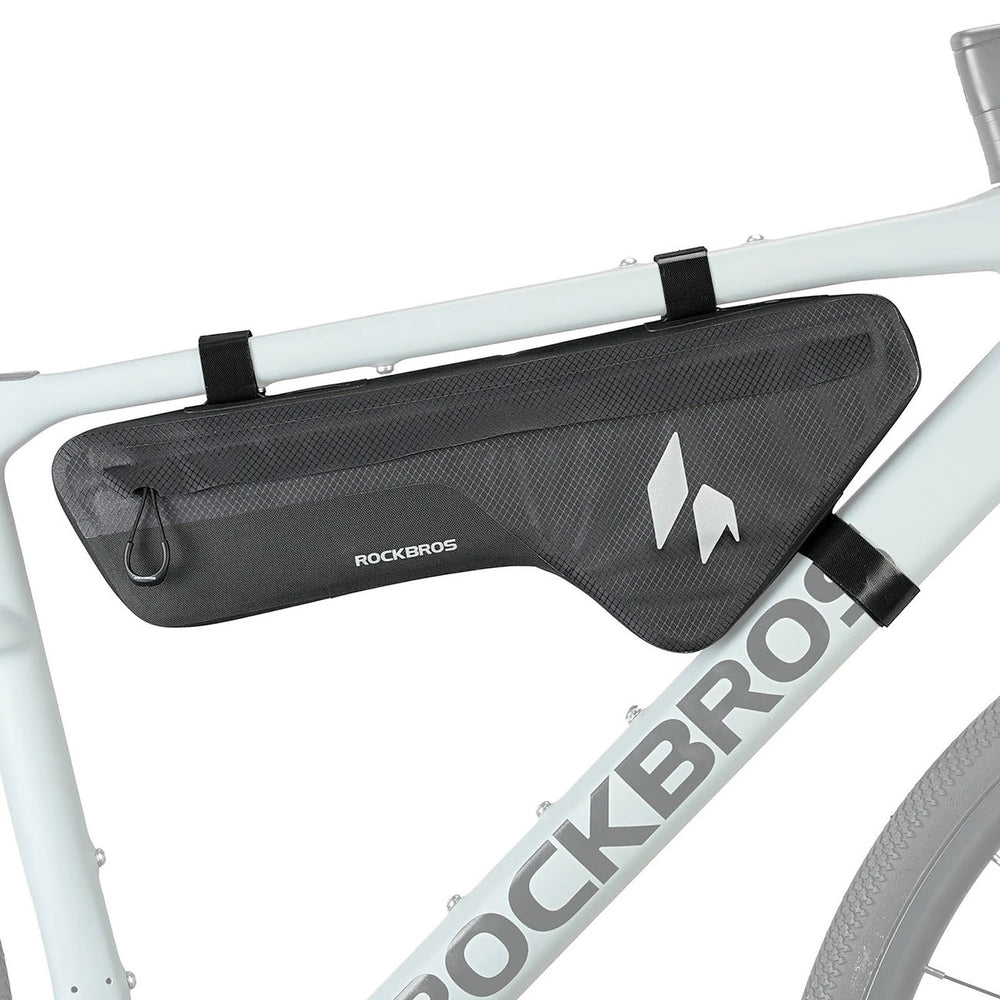 Rockbros AS-152 Down Tube Bike Bag Waterproof 1.9L - Black_0