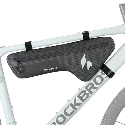 Rockbros AS-152 Down Tube Bike Bag Waterproof 1.9L - Black_0
