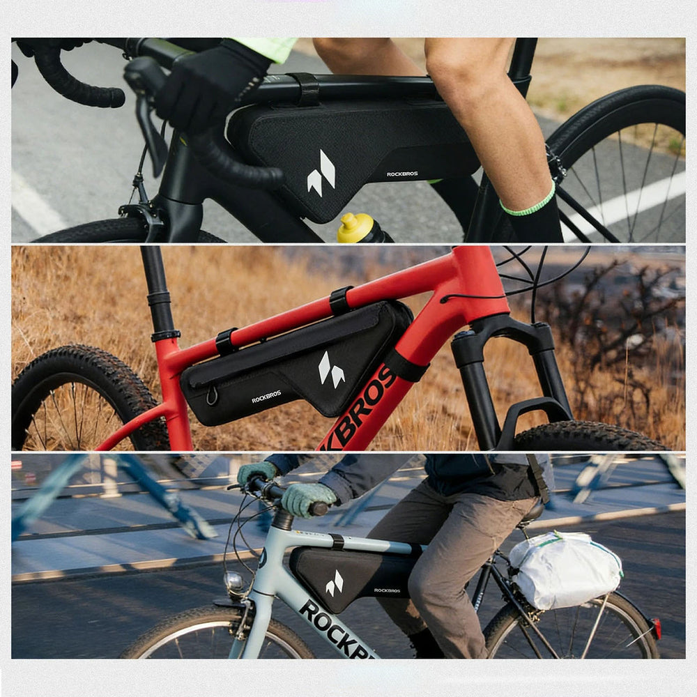 Rockbros AS-152 Down Tube Bike Bag Waterproof 1.9L - Black_7