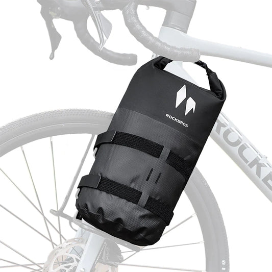 Rockbros AS-156 7l Fork Bag Waterproof Pannier - Black_0