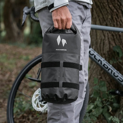 Rockbros AS-156 7l Fork Bag Waterproof Pannier - Black_9