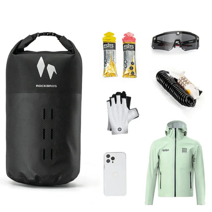 Rockbros AS-156 7l Fork Bag Waterproof Pannier - Black_3