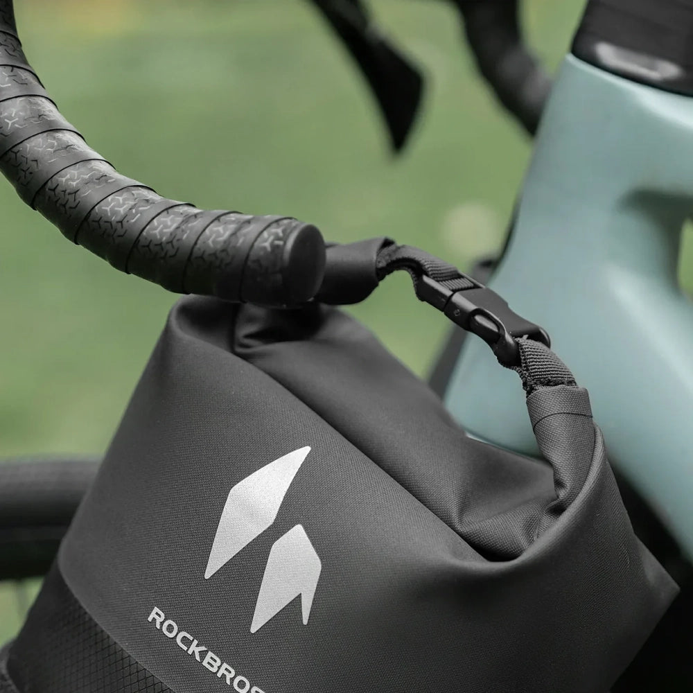 Rockbros AS-156 7l Fork Bag Waterproof Pannier - Black_5