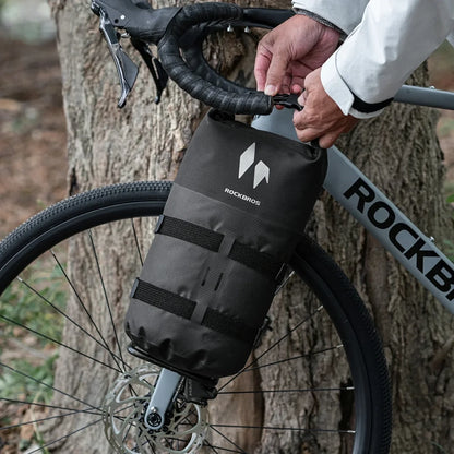 Rockbros AS-156 7l Fork Bag Waterproof Pannier - Black_7