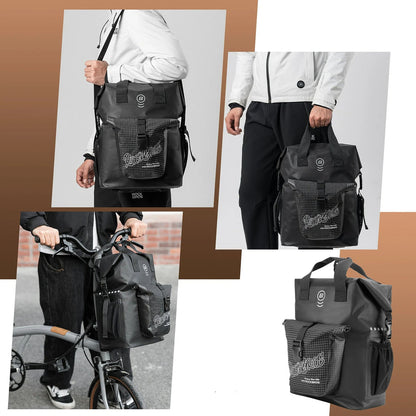 Rockbros AS-158 Handlebar Bag for Brompton 18L Folding Bike - Black_3