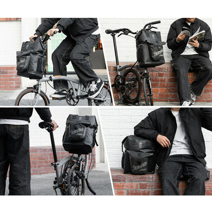 Rockbros AS-158 Handlebar Bag for Brompton 18L Folding Bike - Black_6