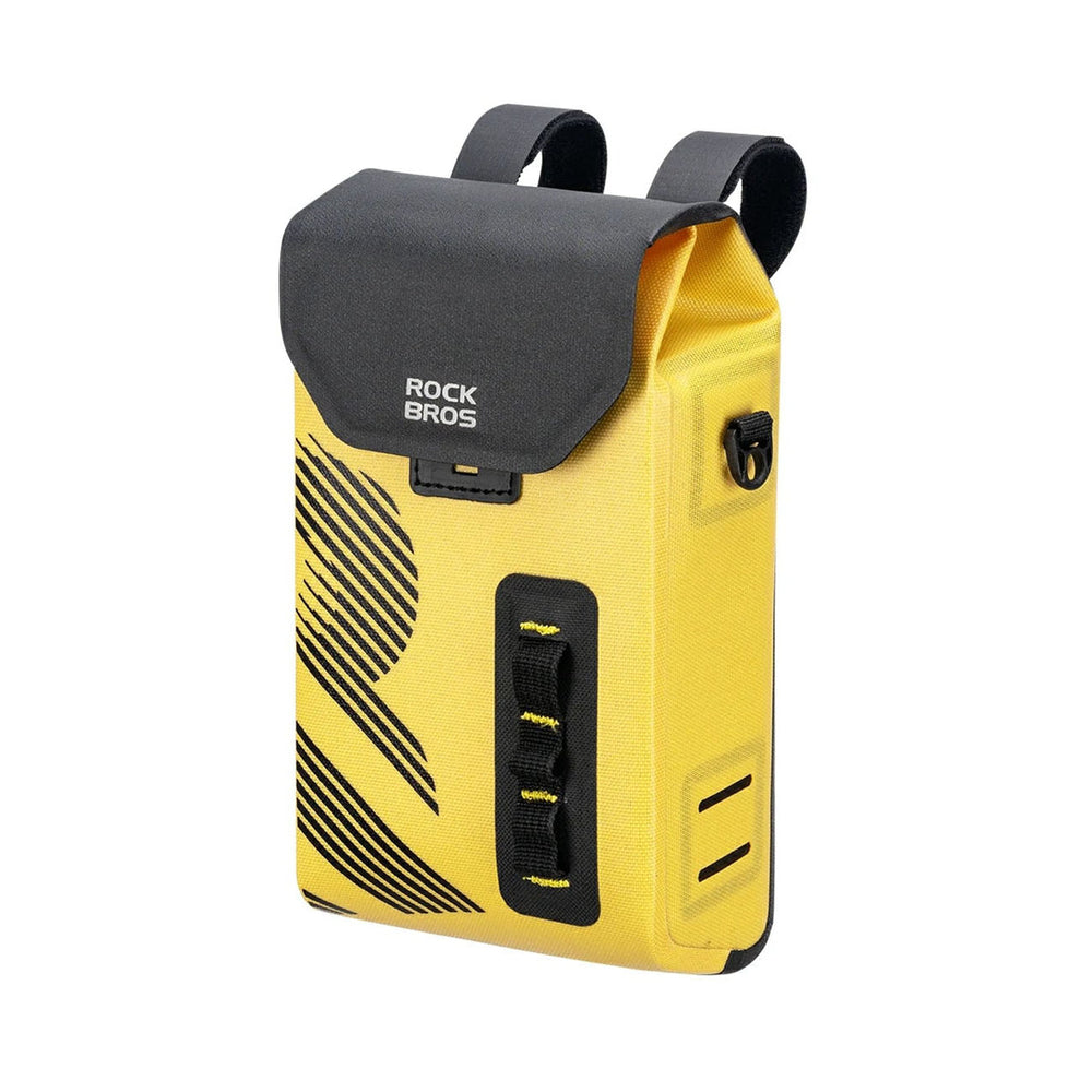 Rockbros AS-160 Waterproof Handlebar Bicycle Bag 1.3L - Yellow_0