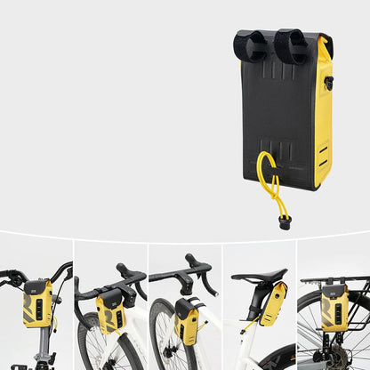 Rockbros AS-160 Waterproof Handlebar Bicycle Bag 1.3L - Yellow_4