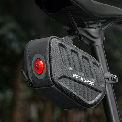 Rockbros C61 Bike Saddle Bag with Smart Rear Light 0.45L - Black_3