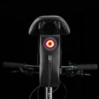 Rockbros AS-078-1 Bicycle Seat Bag with Smart Rear Light 0.8L - Black_9