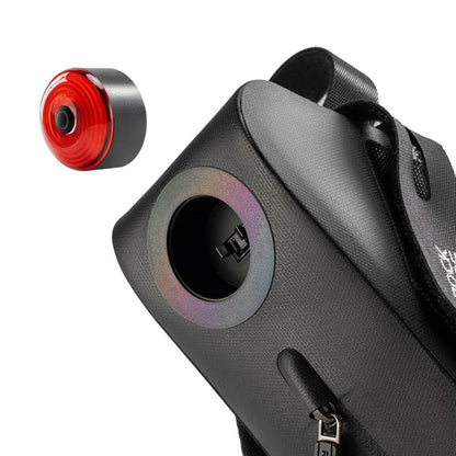 Rockbros AS-078-1 Bicycle Seat Bag with Smart Rear Light 0.8L - Black_2