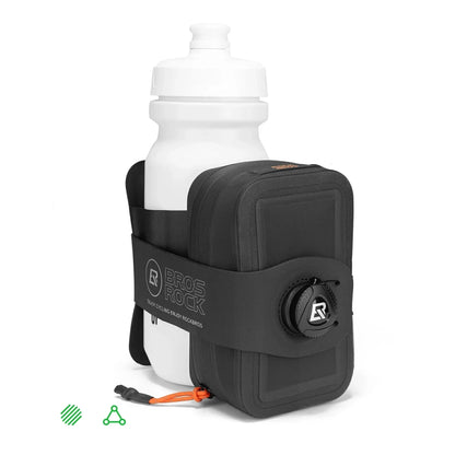 Rockbros AS-150 Waterproof Multifunctional Saddle Bag with Bottle Holder - Black_1