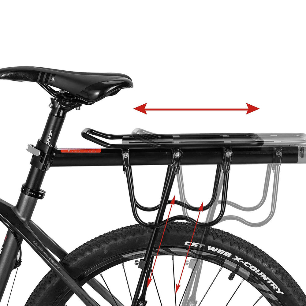 Rockbros Shelves bike rack - rear, seatpost, quick release_3