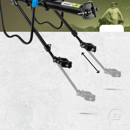 Rockbros Shelves HJ10010 Quick-Mount Bike Rack with Reflector - Black_2