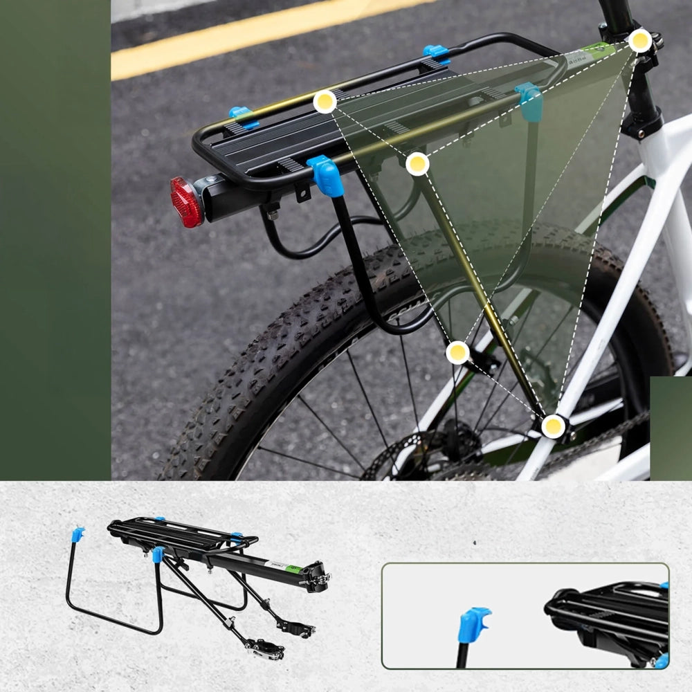 Rockbros Shelves HJ10010 Quick-Mount Bike Rack with Reflector - Black_3