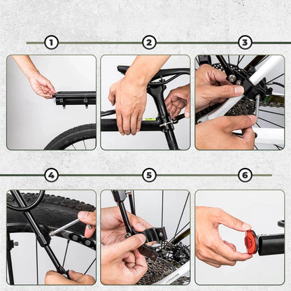 Rockbros Shelves HJ10010 Quick-Mount Bike Rack with Reflector - Black_5