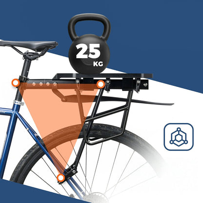 Rockbros RBHJ-1 Black Diamond Bike Rack with Mudguard and Quick Mount for 26-29" Mountain Bikes - Black_1