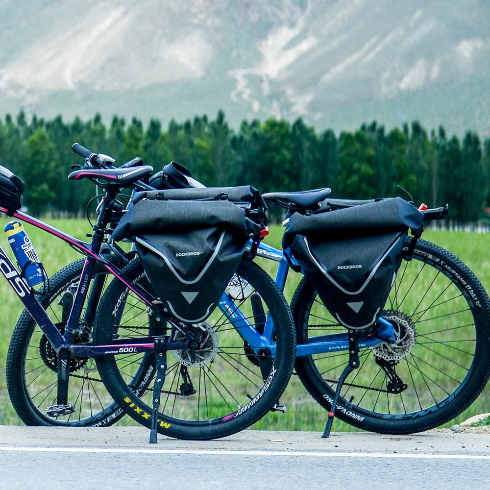 Rockbros AS-001-3BG Waterproof 20L Bike Pannier Rack Bag - Black_2
