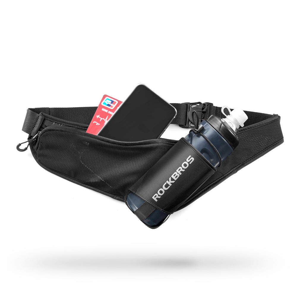 Rockbros D45 Bike Bottle Hip Bag - Black_0