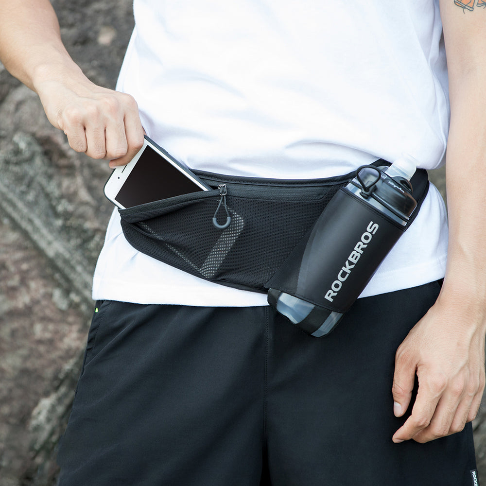 Rockbros D45 Bike Bottle Hip Bag - Black_3