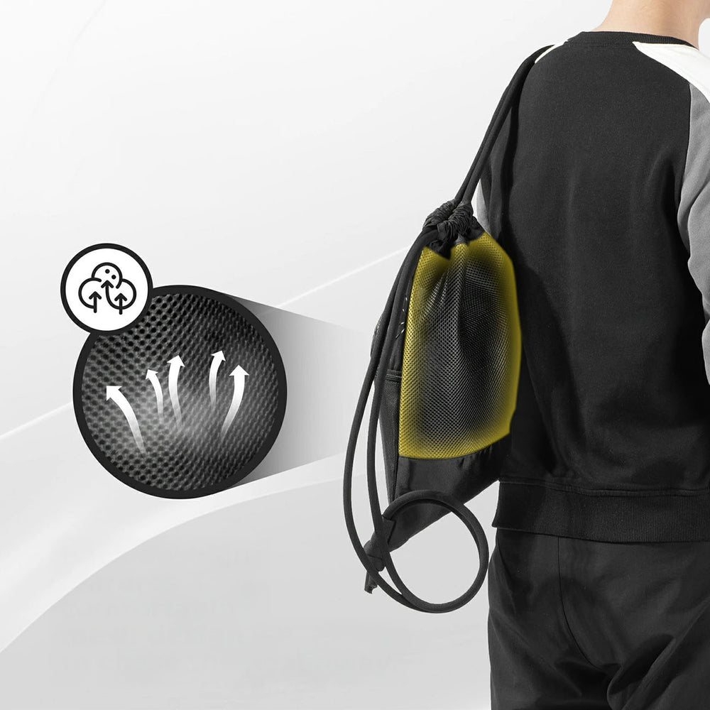 Rockbros D49-2 sports backpack bag with drawstring, zipper pocket and ventilated back 9 l - black_4