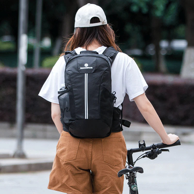 Rockbros H9 city backpack 20 l lightweight waterproof - black_3