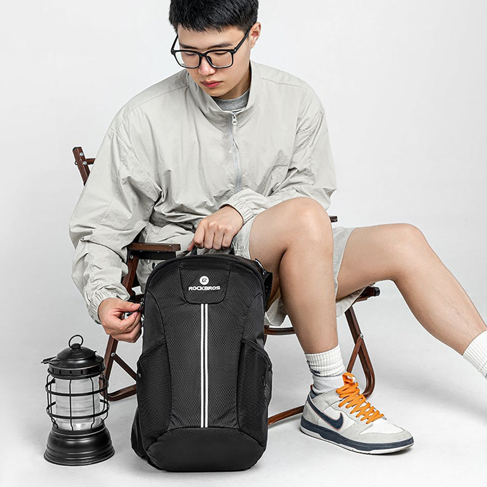 Rockbros H9 city backpack 20 l lightweight waterproof - black_7