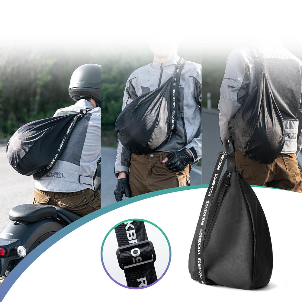 Rockbros H34 Backpack with Helmet Holder - Black_2
