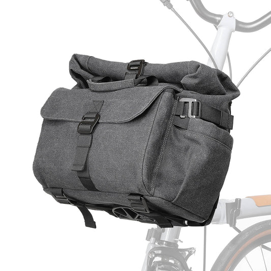 Rockbros H46 Backpack Saddlebag Handlebar Bag - Gray_0