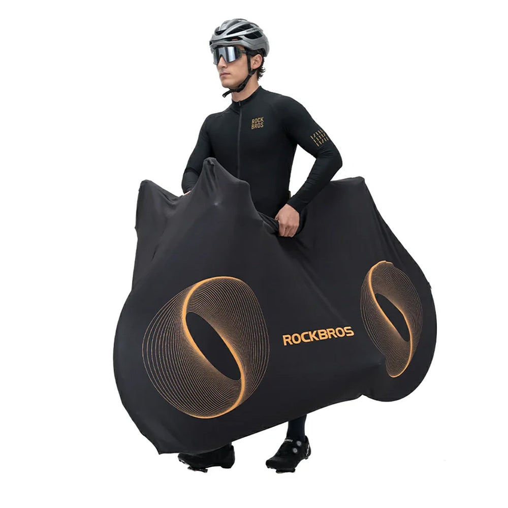 Rockbros D97 Elastic Cover for 24"-29" Electric Gravel Mountain Bikes and 700C Road Bikes - Black_2