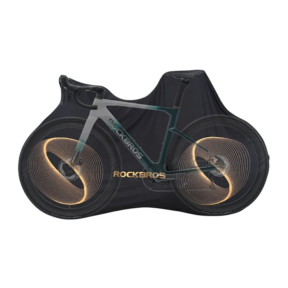 Rockbros D97 Elastic Cover for 24"-29" Electric Gravel Mountain Bikes and 700C Road Bikes - Black_4