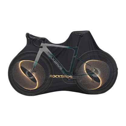 Rockbros D97 Elastic Cover for 24"-29" Electric Gravel Mountain Bikes and 700C Road Bikes - Black_4