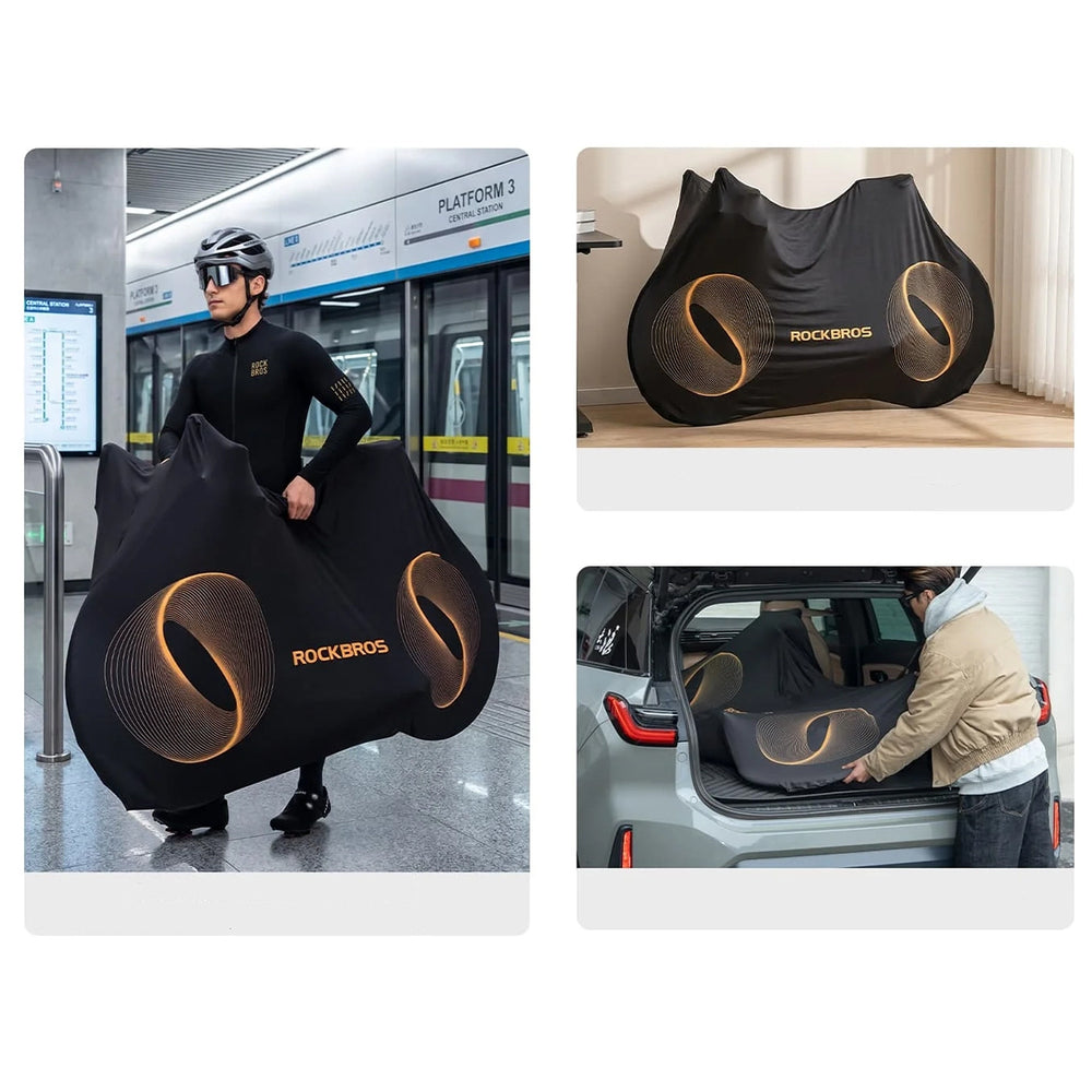 Rockbros D97 Elastic Cover for 24"-29" Electric Gravel Mountain Bikes and 700C Road Bikes - Black_7