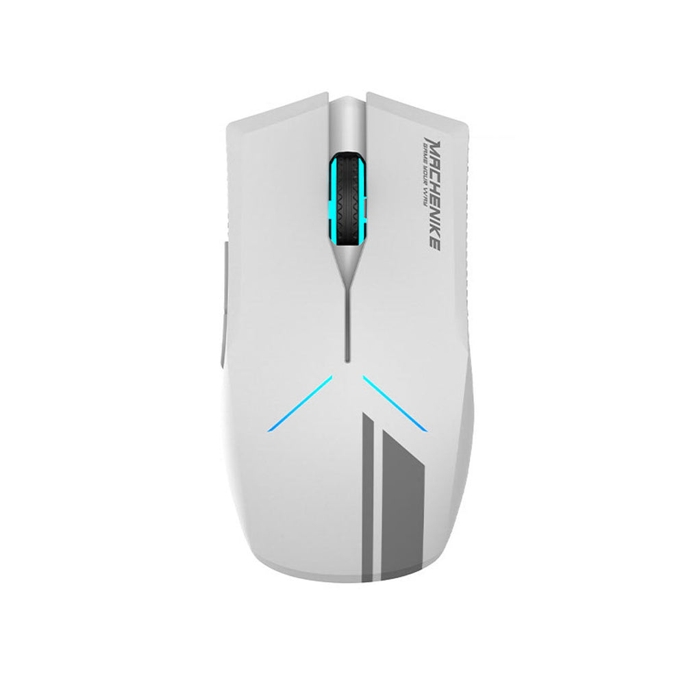 Machenike M721 Wireless Gaming Mouse 10000 DPI with RGB Backlight - White_0