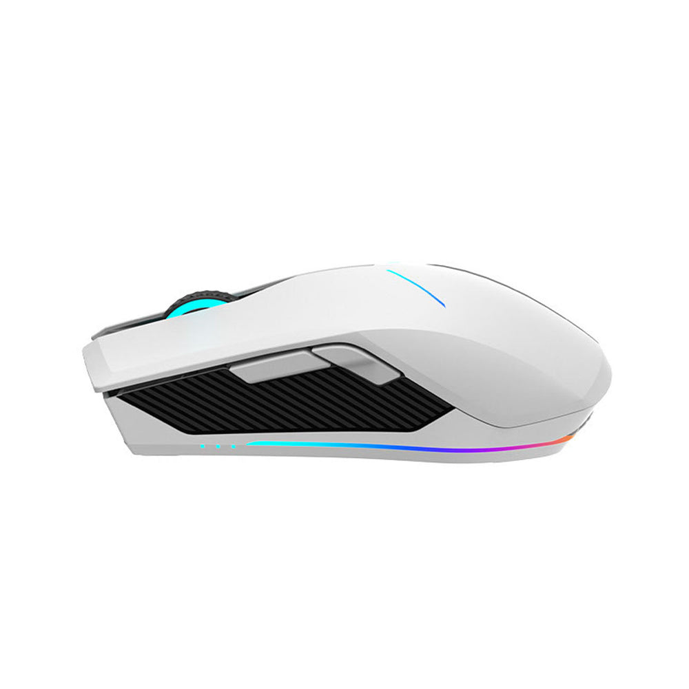 Machenike M721 Wireless Gaming Mouse 10000 DPI with RGB Backlight - White_1