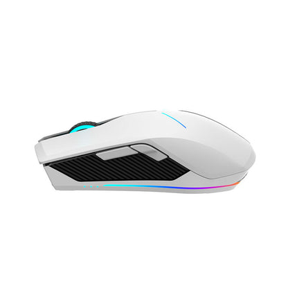 Machenike M721 Wireless Gaming Mouse 10000 DPI with RGB Backlight - White_1
