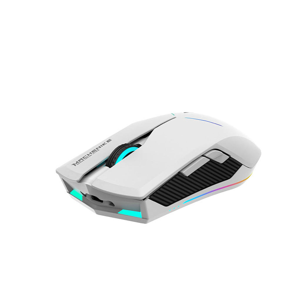 Machenike M721 Wireless Gaming Mouse 10000 DPI with RGB Backlight - White_3